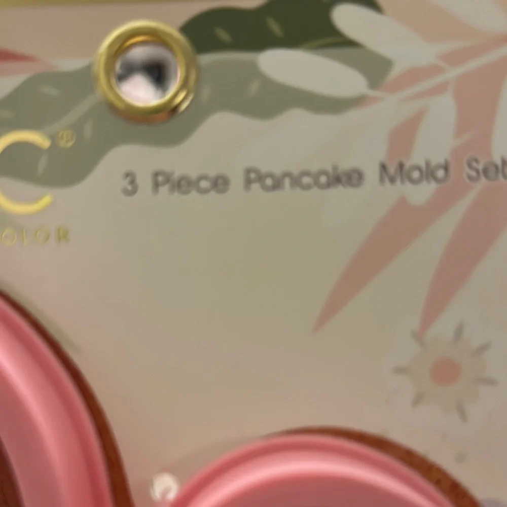 Easter pancake mold Set - Pink, Yellow,‎ Blue